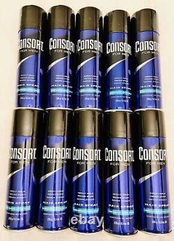 (10) BRAND NEW Consort for Men Hair Spray Unscented Extra Hold 8.3 oz