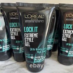 10 L'Oreal Paris LOCK IT Extreme Style Gel 24 Hr Shine Maximum Hold 5.1 oz