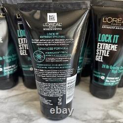 10 L'Oreal Paris LOCK IT Extreme Style Gel 24 Hr Shine Maximum Hold 5.1 oz