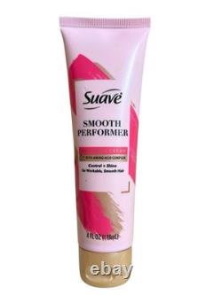 10 NEW Suave Smooth Performer Anti-Frizz Cream Control Shine 4 fl oz each Tube