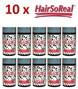 10 x HairSoReal 28g Haarverdichtung Haarverdichter Schütthaar Streuhaar