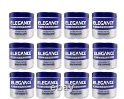 12 Elegance Extra Strong Hold Hair Styling Gel 250ml Vitamin ProVB5 Protection