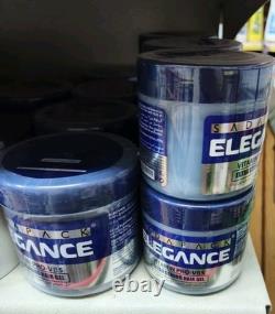 12 Elegance Extra Strong Hold Hair Styling Gel 250ml Vitamin ProVB5 Protection