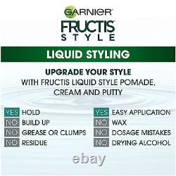 12-New Garnier Hair Care Fructis Style Natural Look Liquid Hair Cream for Men No