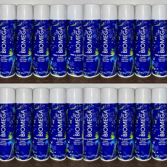 12 Pack Case Aquage Biomega Firm & Fabulous Hairspray 10 Oz Hold Hair Spray Lot