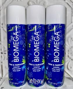 12 Pack Case Aquage Biomega Firm & Fabulous Hairspray 10 Oz Hold Hair Spray Lot