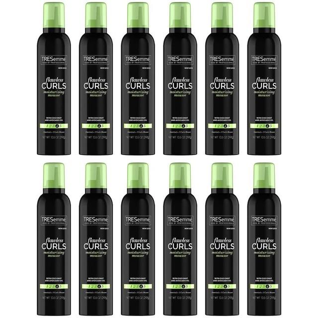 12-pack New Tresemme Curl Care Mousse Flawless #4 Extra-hold 10.5 Oz