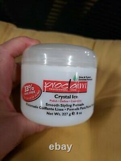 (12) Proclaim Professional Care Crystal Ice Smooth Styling Pomade 8 oz = 1 Case