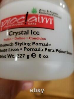 (12) Proclaim Professional Care Crystal Ice Smooth Styling Pomade 8 oz = 1 Case