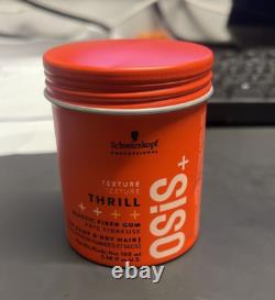 12 X Schwarzkopf Osis+ Texture Thrill 3 Elastic Fiber Gum Dump & Dry Hair 3.38Oz