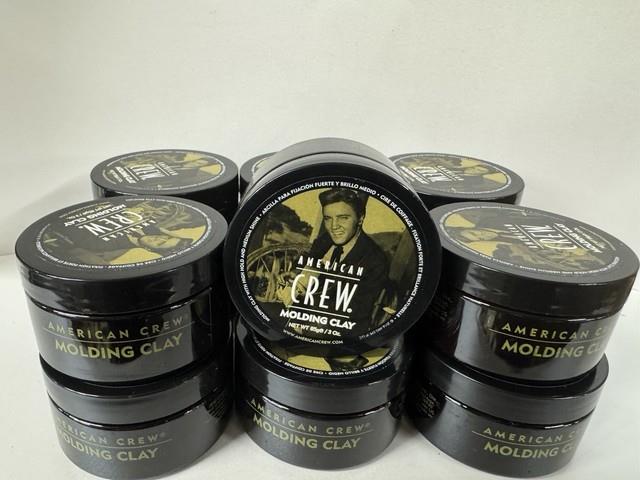 12 Pack American Crew Molding Clay High Hold Medium Shine 3oz Elvis Edition