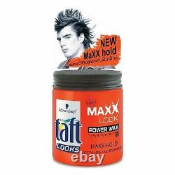 12x85ml Schwarzkopf Taft Looks Maxx Look Power Wax Hair Care Styling Beauty