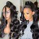13x4 Lace Front Wigs Human Hair Pre Plucked With 20 Inch Natural Black Color