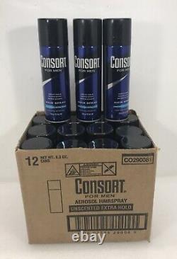 15 Consort for Men Hair Spray Unscented Extra Hold 8.3 Oz