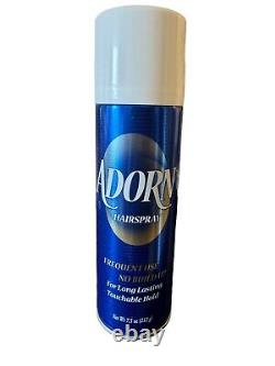 (1) Adorn Hairspray 7.5 Oz Frequent Use No Build Up BLUE Can/Bottle RARE