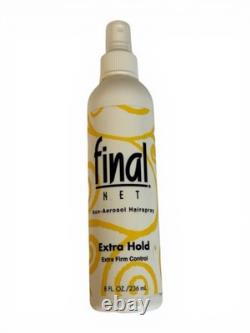 1 Final Net Non-Aerosol Hairspray Extra Hold, 8 Fl Oz, Brand New Firm Control