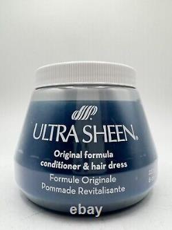(1) LARGE Ultra Sheen ORIGINAL Formula Conditioner Hair Dress 8 Ounces BLUE -USA