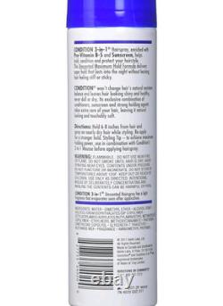 1 NEW Condition 3-in-1 Unscented Maximum Hold Hairspray with Sunscreen 7 oz