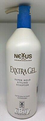 (1) Nexxus Exxtra Gel Super Hold Styling Sculptor 33.8 oz SALON SIZE