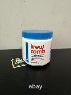 1 Tub Master Krew Comb Extra Super Hold Hair Styling Prep 16 oz LARGE TUB 1 Tub Master Krew Comb Extra Super Hold Hair Styling Prep 16 oz LARGE TUB