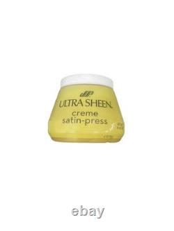1 Ultra Sheen Creme Satin Press Yellow Hair Cream 8 Oz Made in USA