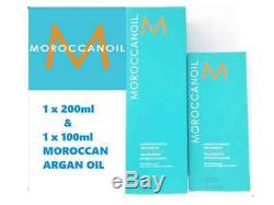 1 x 200ml & 1 x 100ml Moroccanoil MOROCCAN ARGAN OIL Hair Treatment (with pump)