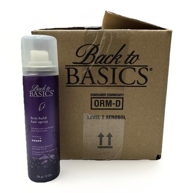 24 Back To Basics Firm Hold Hair Spray 2oz Ea