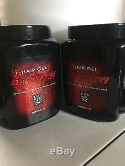 2X32 Oz FONEX Gummy Hair Gel MAXIMUM HOLD AND EXTREME LOOK