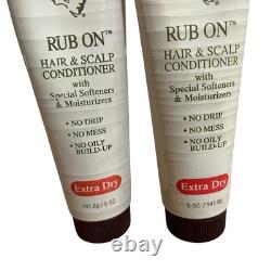 2X SoftSheen Carson Sta-Sof-Fro Rub On Hair Scalp Conditioner Extra Dry 5oz