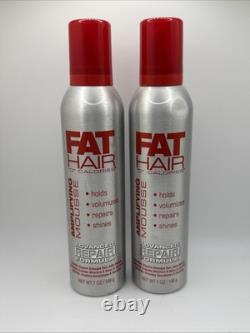 2 Fat Hair 0 Calories Amplifying Mousse SAMY 7 oz Thicker Fuller Hair NEW Rare