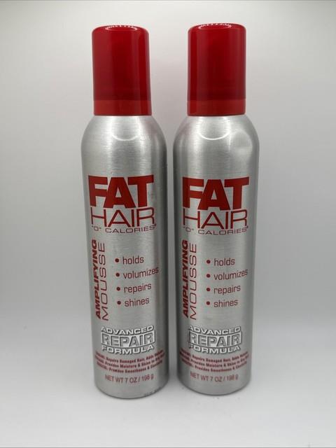 2 Fat Hair 0 Calories Amplifying Mousse Samy 7 Oz Thicker Fuller Hair New Rare