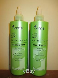 (2) KMS Hair Play Liquid Paste 8 Oz Firm Control tacky gel