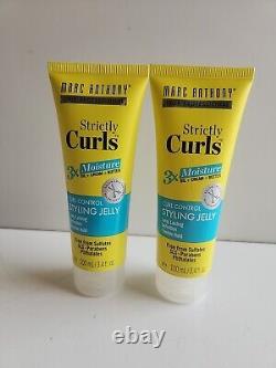 2 Marc Anthony Strictly Curls 3X Moisture Curl Control Styling Jelly 3.4 Fl. Oz