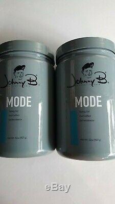 2 PACK Johnny B Mode Gel 32 oz each (pack of 2) ALL HAIR TYPES NEW PACKAGING