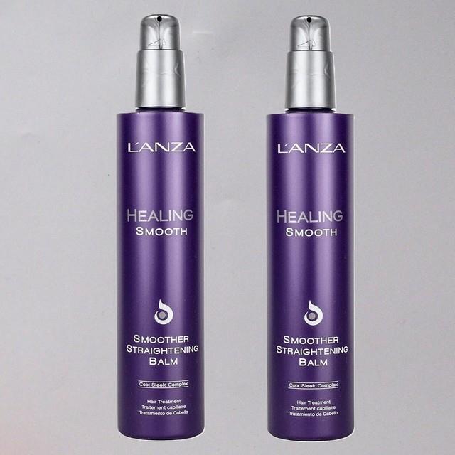 2 Pack Lanza Healing Smooth Smoother Straightening Balm 8.5 Oz / 250ml