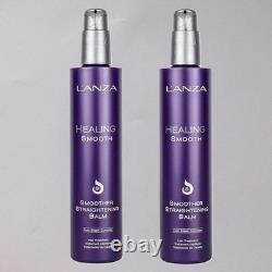 2 PACK Lanza Healing Smooth Smoother Straightening Balm 8.5 oz / 250ml 2 PACK Lanza Healing Smooth Smoother Straightening Balm 8.5 oz / 250ml