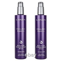2 PACK Lanza Healing Smooth Smoother Straightening Balm 8.5 oz / 250ml 2 PACK Lanza Healing Smooth Smoother Straightening Balm 8.5 oz / 250ml