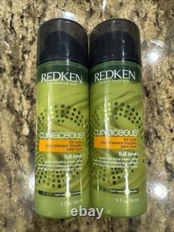 (2 Pack) REDKEN Curvaceous Full Swirl Sculpting Shine Cream Serum for Curls 5 oz