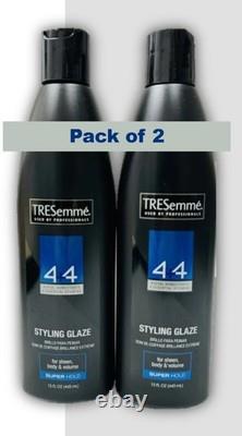 2-Pack TRESemmé 4+4 Super Hold Hair Styling Glaze 15oz Bottle