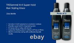2-Pack TRESemmé 4+4 Super Hold Hair Styling Glaze 15oz Bottle