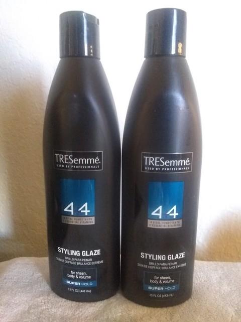 (2 Pack) Tresemme 4 + 4 Styling Glaze Super Hold For Sheen Body Volume 15 Fl Oz