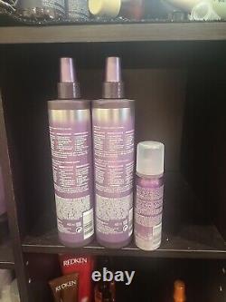 2 Pureology Color Fanatic Multi-Tasking Leave-In Spray 13.5 oz+ conditioner whip