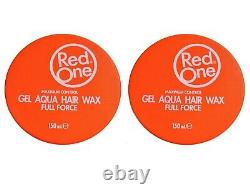2 Red One Aqua Hair Wax Gel Maximum Control Sweet Melon Scent Hair Gel Wax 150ml