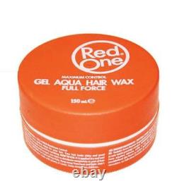 2 Red One Aqua Hair Wax Gel Maximum Control Sweet Melon Scent Hair Gel Wax 150ml