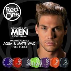2 Red One Aqua Hair Wax Gel Maximum Control Sweet Melon Scent Hair Gel Wax 150ml