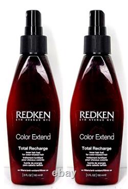 2 Redken Color Extend TOTAL RECHARGE INNER HAIR FUEL Spray Colored Hair 5 oz Ea