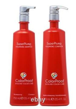 2 SETS ColorProof SuperPlump Volumizing Shampoo & Conditioner (4) 25.4 Oz each