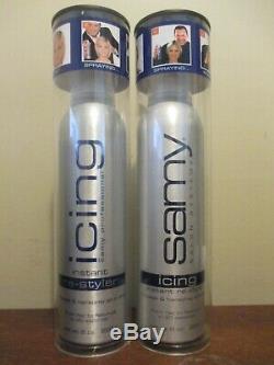 (2) Samy Icing Instant Re-styler Mousse & Hairspray All in One 8 oz