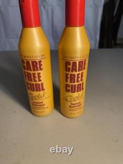 2 SoftSheen Carson Care Free Curl Gold Hair Instant Activator 8 fl oz each