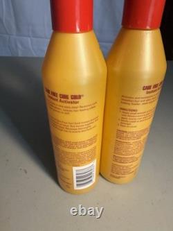2 SoftSheen Carson Care Free Curl Gold Hair Instant Activator 8 fl oz each